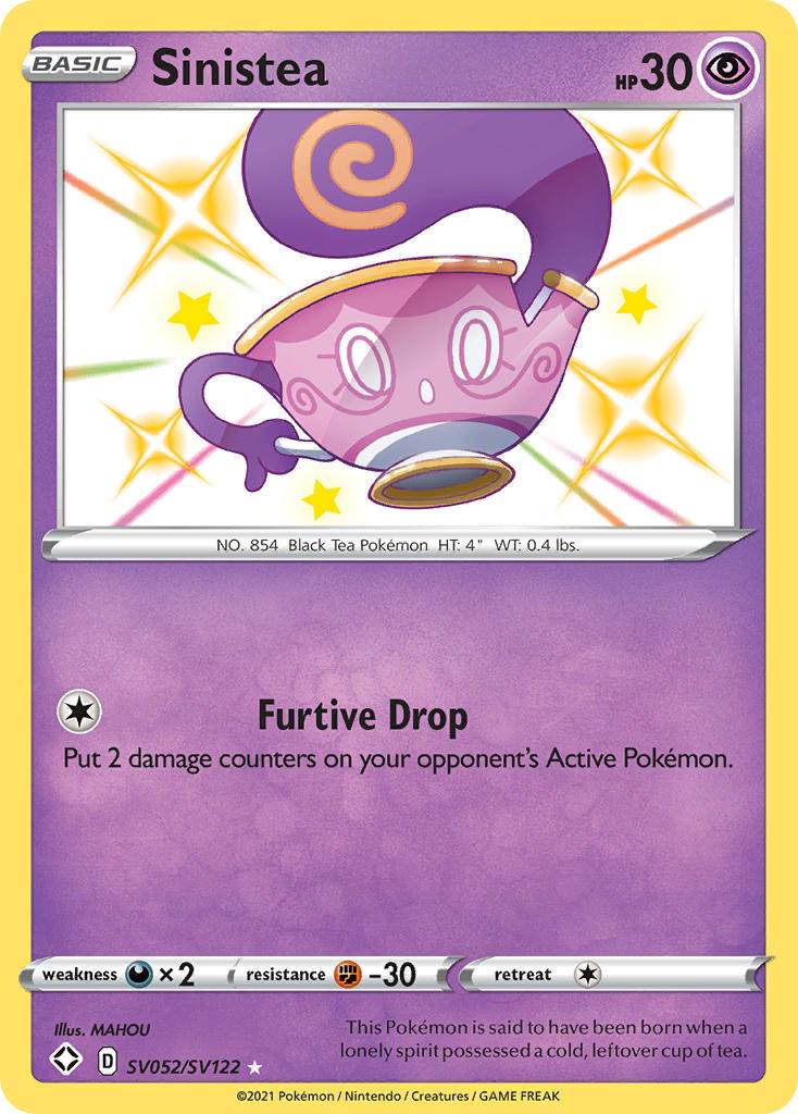 Shining Fates Sinistea Pokémon card